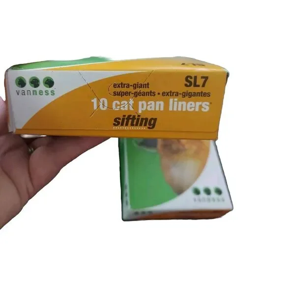 2 New Vanness PureNess Sifting Cat Pan Liners - Extra Giant - SL7 - Pack of 10 - Picture 5 of 8